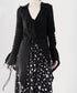 V-neck Bell Sleeve Blouse